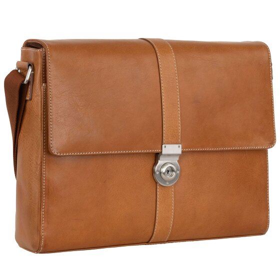 Leonhard Heyden Bergamo Messenger en cuir 38 cm compartiment pour ordinateur portable