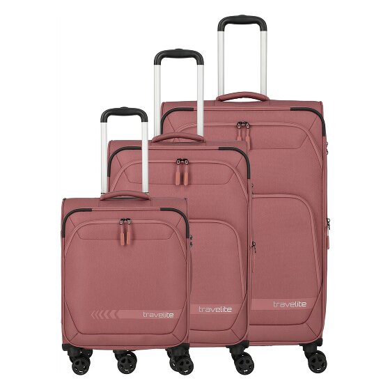 Travelite Kick Off 4 roues Set de valises 3 pièces avec soufflet d'extension