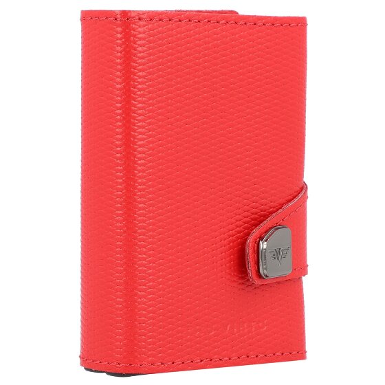 Tru Virtu Click & Slide Porte-cartes de crédit Porte-monnaie RFID en cuir 6,5 cm