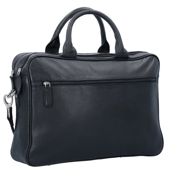 Dermata Attaché-case Cuir véritable 40 cm Compartiment ordinateur