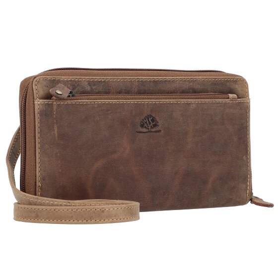 Greenburry Vintage Portefeuille d'embrayage Protection RFID Cuir 21 cm