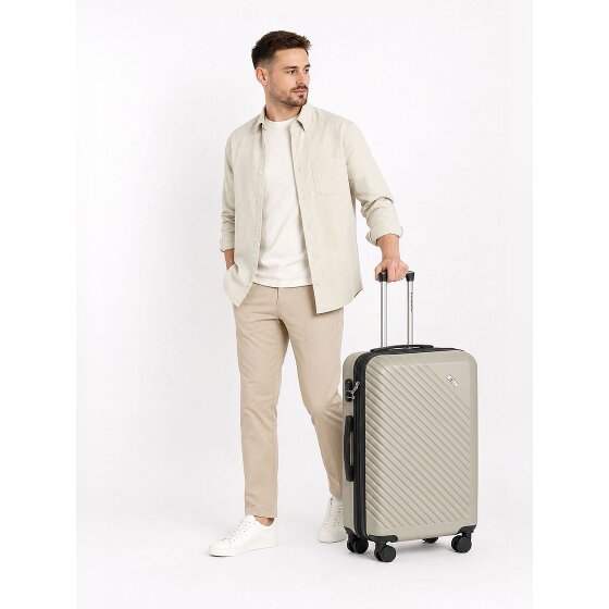 Check.In Paradise 2.0 4 roues Valise cabine M 68 cm avec soufflet d'extension