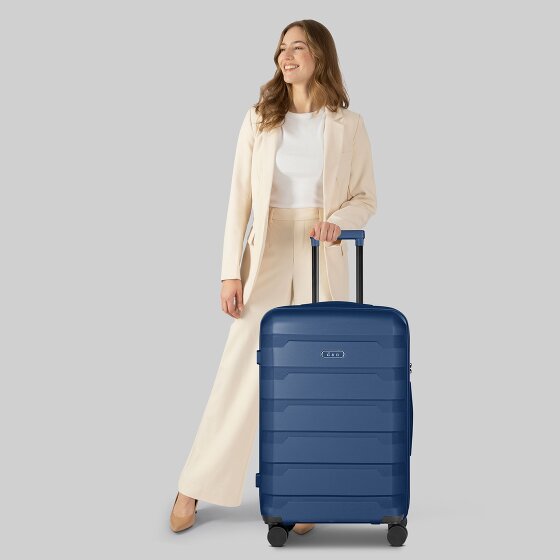 d&n South Dakota 4 roulettes Trolley M 66 cm avec soufflet d'extension