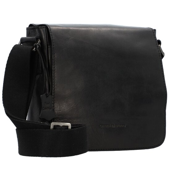Greenburry Pure Black Sac à bandoulière Cuir 20 cm