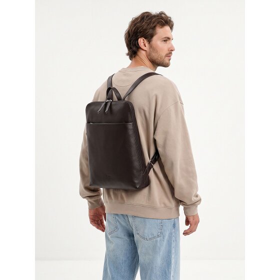 Jost Lysa Daypack Cuir véritable 36 cm Compartiment ordinateur