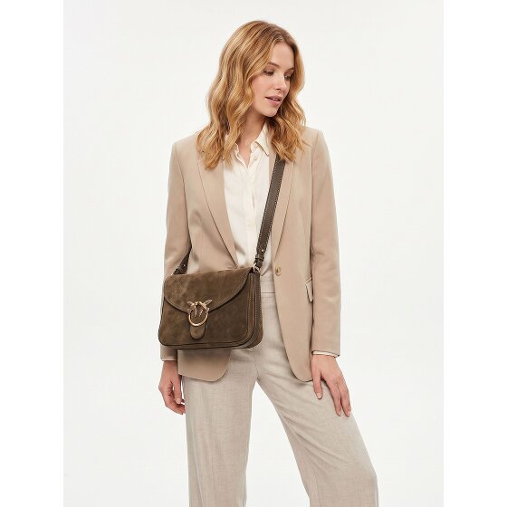 PINKO Love Satchel Mini Sac à bandoulière Cuir véritable 20 cm