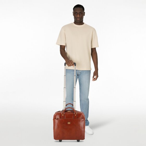 The Bridge Stovia 2 roulettes Trolley pilote Cuir 39 cm Compartiment pour ordinateur portable