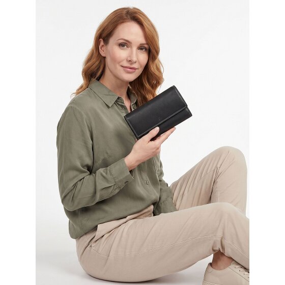 Esquire Dallas Porte-monnaie Protection RFID Cuir véritable 18 cm