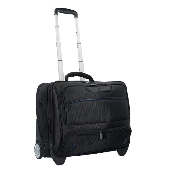Dermata 2 roues Valise business 38 cm Compartiment ordinateur