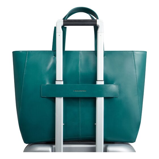 Piquadro Blue Square Sac de shopper Cuir véritable 40 cm