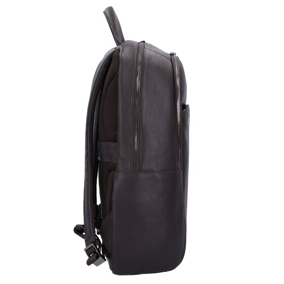 Piquadro Black Square Sacs à dos en cuir 44 cm Compartiment pour ordinateur portable