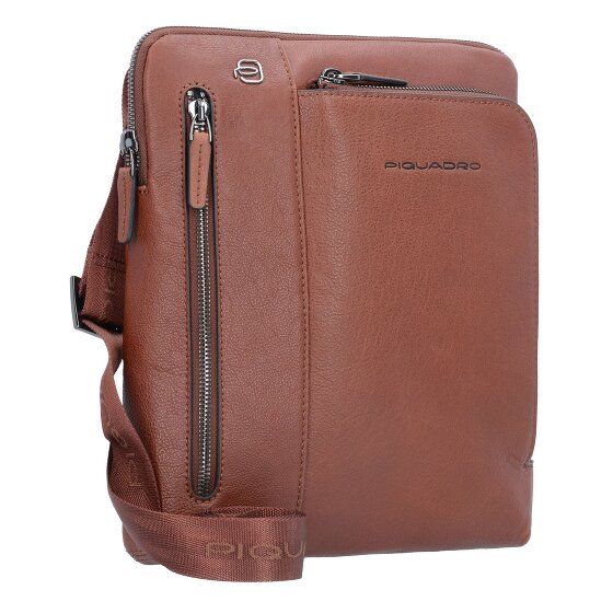 Piquadro Black Square Sac à bandoulière en cuir 24 cm