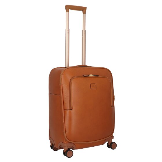 Bric's Life Pelle 4 roulettes Trolley de cabine 55 cm