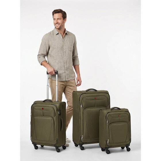 Wenger Beaumont 4 roulettes Set de valises 3 pièces avec soufflet d'extension
