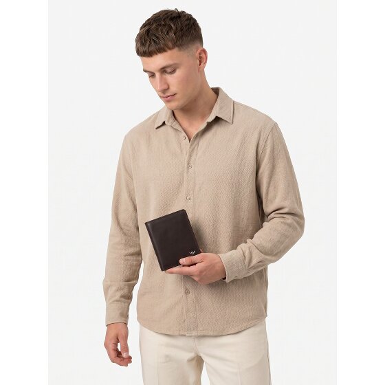 Golden Head Polo Porte-monnaie Protection RFID Cuir véritable 10 cm