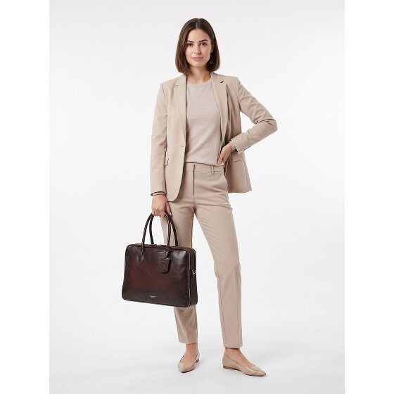 Burkely Ledger Attaché-case Cuir véritable 40 cm Compartiment ordinateur