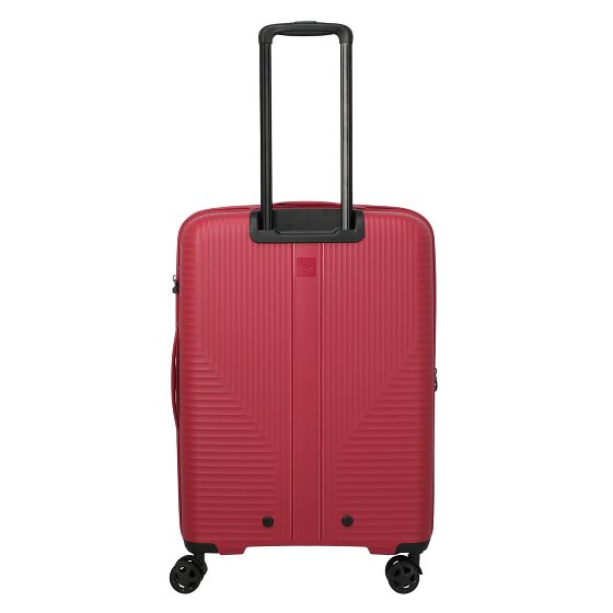 Travelite Air Stripe 4 roulettes Trolley M 66 cm avec soufflet d'extension