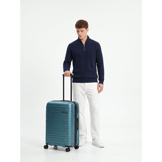 Pactastic Collection 04 THE MEDIUM + 4 roues Valise cabine M 66 cm '"avec soufflet d''extension"'