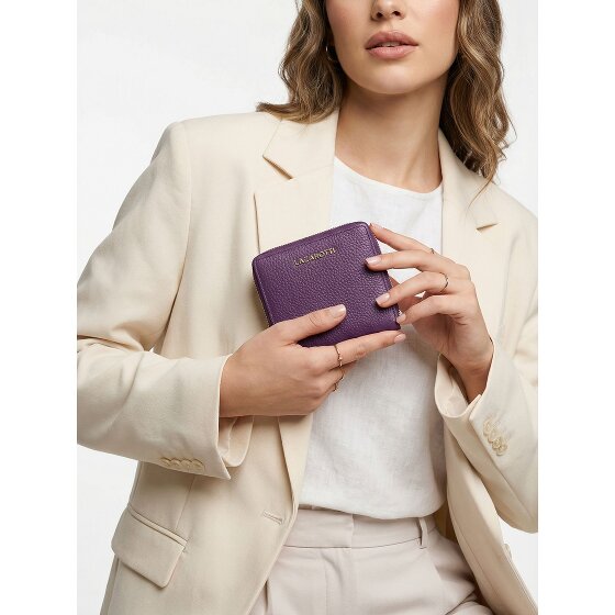 Lazarotti Bologna Leather Medium Porte-monnaie Zip-Around en cuir 10 cm