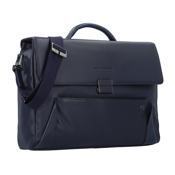 Piquadro Attaché-case Cuir véritable 42 cm Compartiment ordinateur