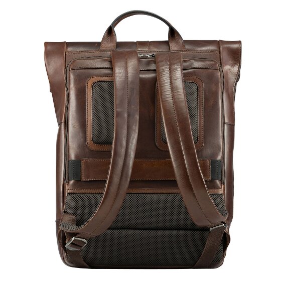 Jost Lund Sac à dos professionnel Cuir véritable 44 cm Compartiment ordinateur