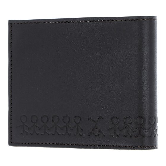 oxmox Leather Porte-monnaie Protection RFID Cuir véritable 12 cm