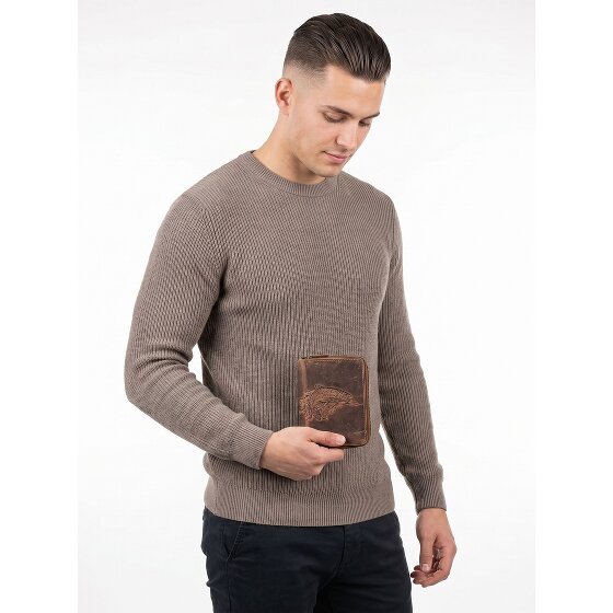 Greenburry Huntsman Porte-monnaie Protection RFID Cuir véritable 10 cm
