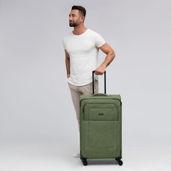 Redolz Essentials 12 LARGE 4 roues Valise cabine 79 cm avec soufflet d'extension