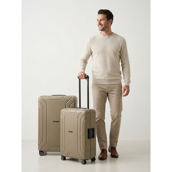 Redolz Set de valises Essentials 15 à 4 roues, tailles M et L, avec fermeture à trois points