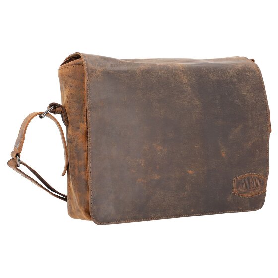 Pride and Soul Ben Sac à bandoulière en cuir 33 cm Compartiment pour ordinateur portable