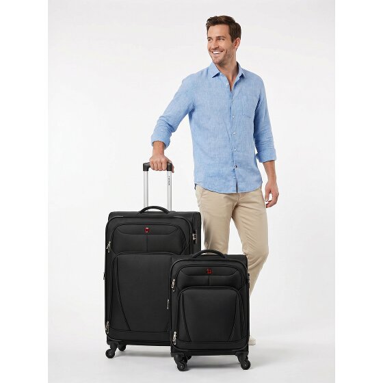 Wenger Beaumont 4 roulettes Set de valises 2 pièces avec soufflet d'extension