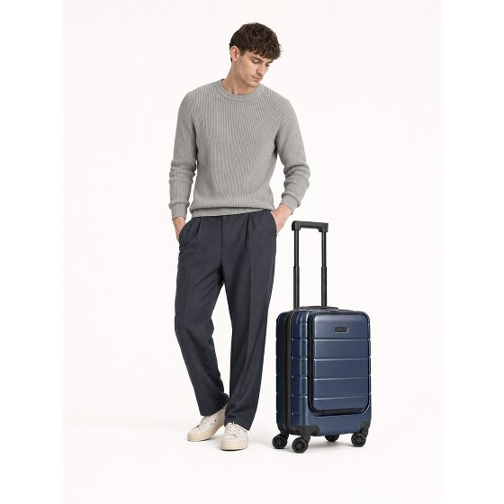 Police Dublin 4 roues Valise cabine S 54 cm Compartiment ordinateur avec soufflet d'extension