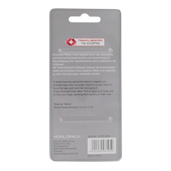 Worldpack Accessoires de voyage Cadenas TSA 2 cm