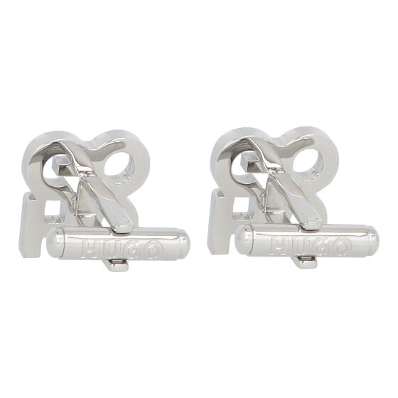 Hugo Boutons de manchette E-Stacked en acier inoxydable 1,5 cm