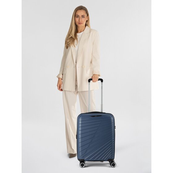 Benzi 5808 4 roulettes Trolley de cabine 55 cm avec soufflet d'extension