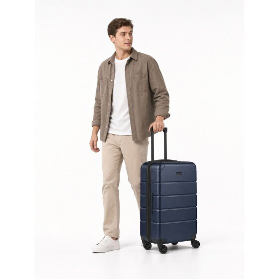 Police Dublin 4 roues Valise cabine M 64 cm avec soufflet d'extension