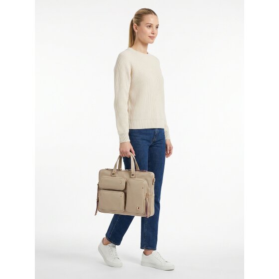 DuDu Pocket Attaché-case Cuir véritable 36 cm Compartiment ordinateur