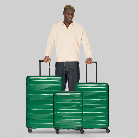 Bergpfeil Travel Set de valises à 4 roulettes 3 pièces avec soufflet extensible