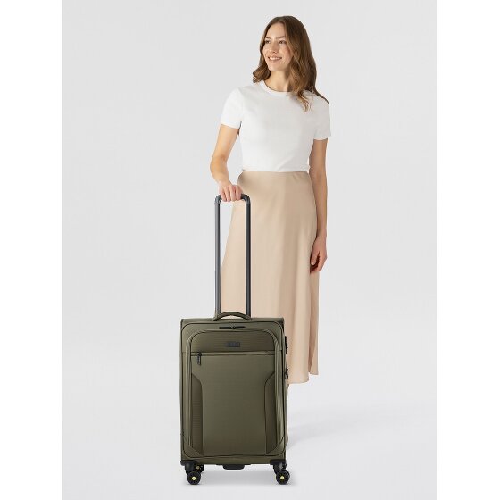 d&n Travel Line 9704 4 roulettes Trolley M 68 cm avec soufflet d'extension