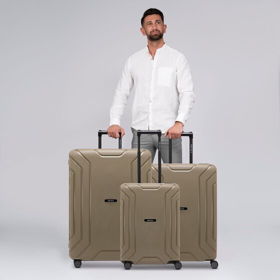 Redolz Essentials 15 Set de valises à 4 roulettes 3 pièces avec fermeture à trois points