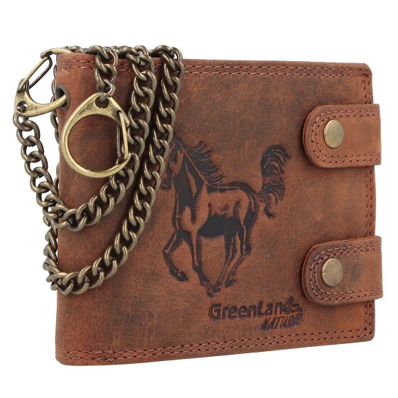 Greenland Nature Montenegro Porte-monnaie Protection RFID Cuir véritable 12 cm