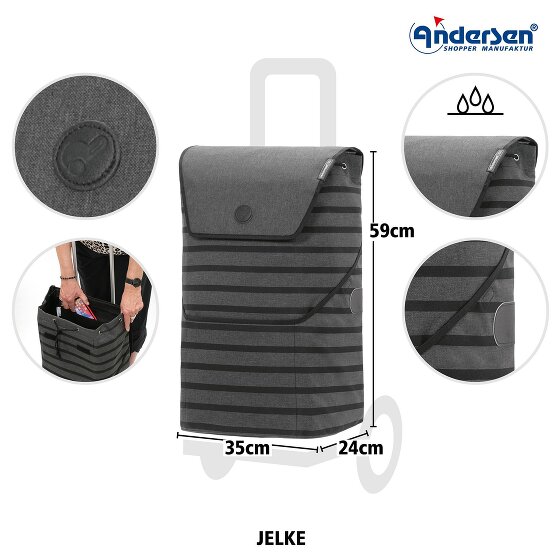 Andersen Shopper Unus Shopper Jelke Chariot à provisions 59 cm