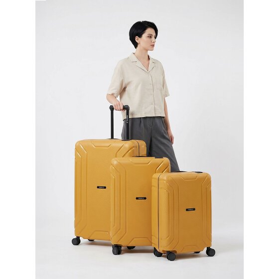 Redolz Essentials 15 Set de valises à 4 roulettes 3 pièces avec fermeture à trois points