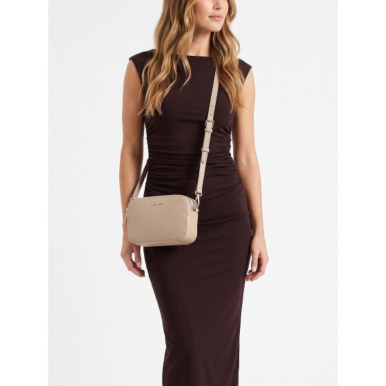 Lazarotti Sac à bandoulière en cuir « Bologna » pour appareil photo, double fermeture éclair, 18 cm