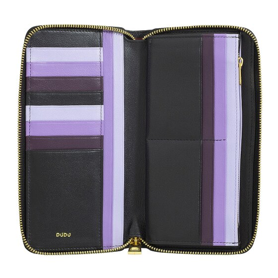 DuDu Ustica Porte-monnaie Protection RFID Cuir véritable 20 cm