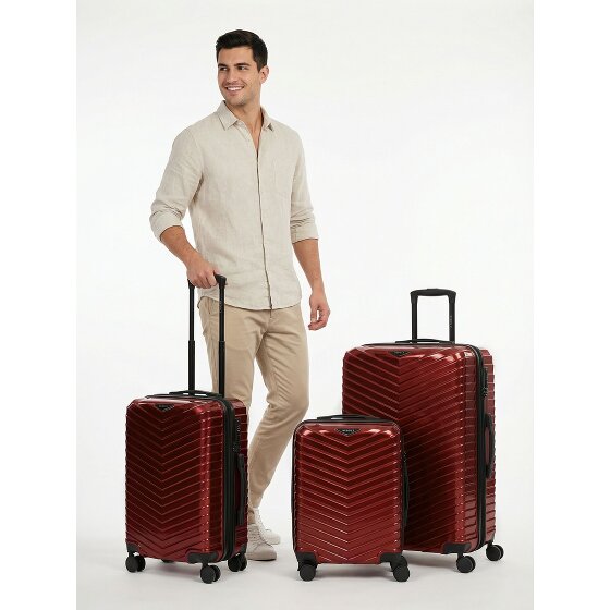 Redolz Essentials 18 2.0 4 roues Set de valises 3 pièces avec soufflet d'extension
