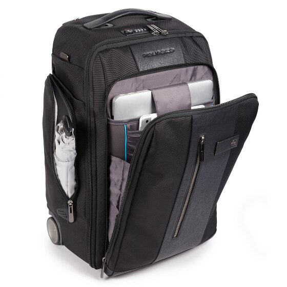 Piquadro Brief 2 roues Trolley à dos 53 cm Compartiment ordinateur