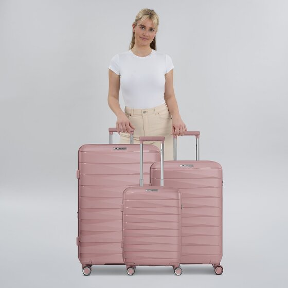 Franky London 4 roulettes Set de valises 3 pièces avec soufflet d'extension