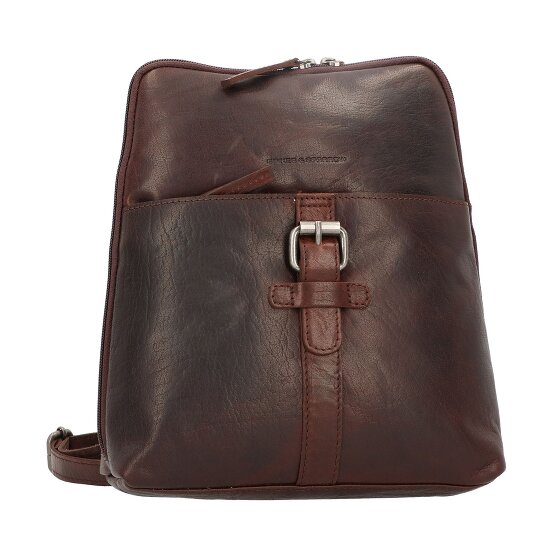 Spikes & Sparrow Sac à dos City en cuir 27 cm