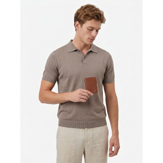 Golden Head Polo Étui pour cartes de crédit Protection RFID Cuir véritable 7.5 cm